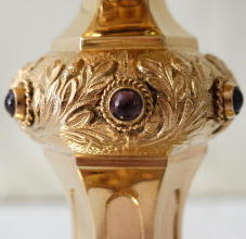 Solid Sterling silver Romanesque Chalice